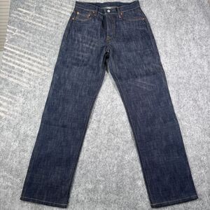 Time Catcher & Co Selvedge Jeans Mens 30x32 Blue Copper Rivets Stiff Denim NWOT